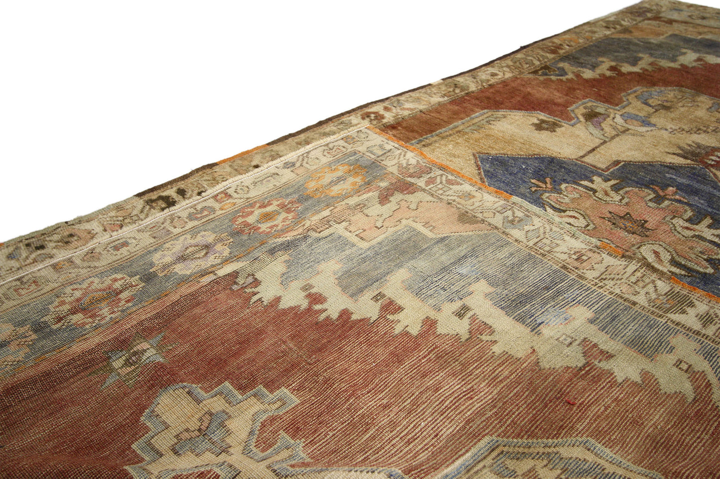 5 x 10 Vintage Turkish Oushak Rug 50312