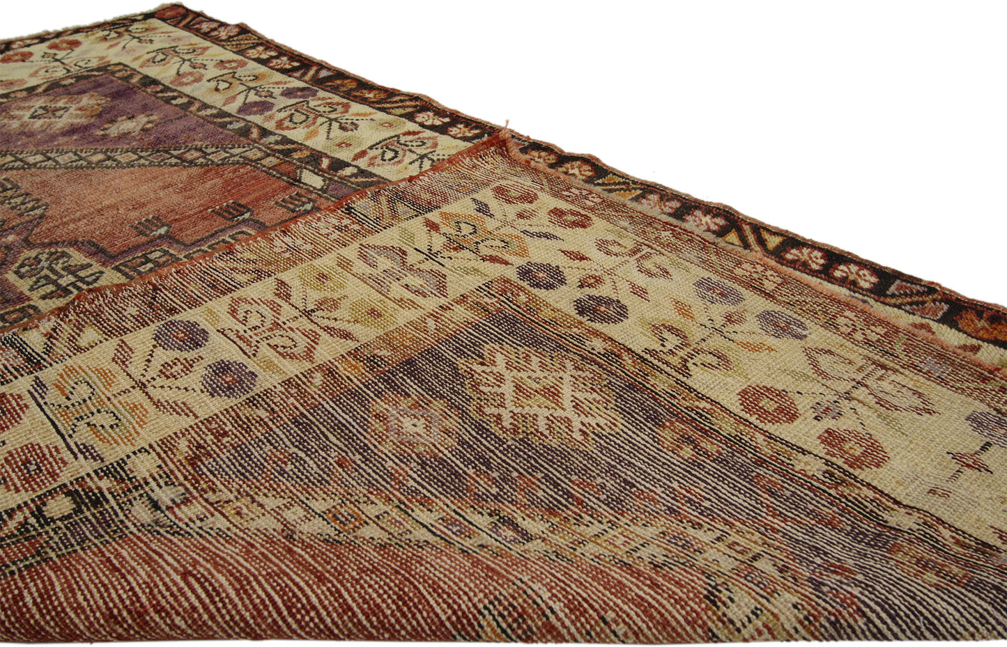 3 x 5 Vintage Turkish Oushak Rug 50314