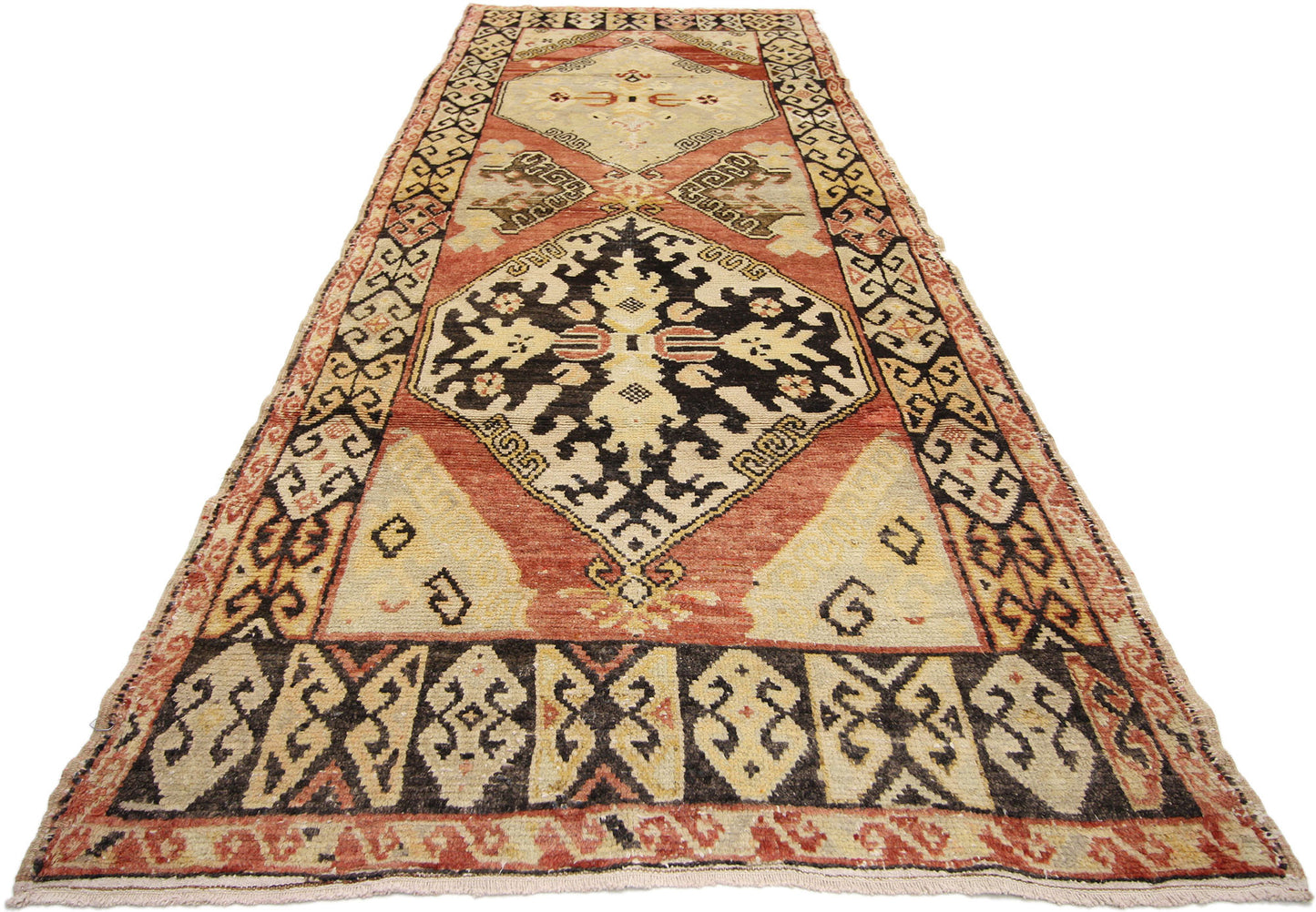 3 x 10 Antique Oushak Rug 50333