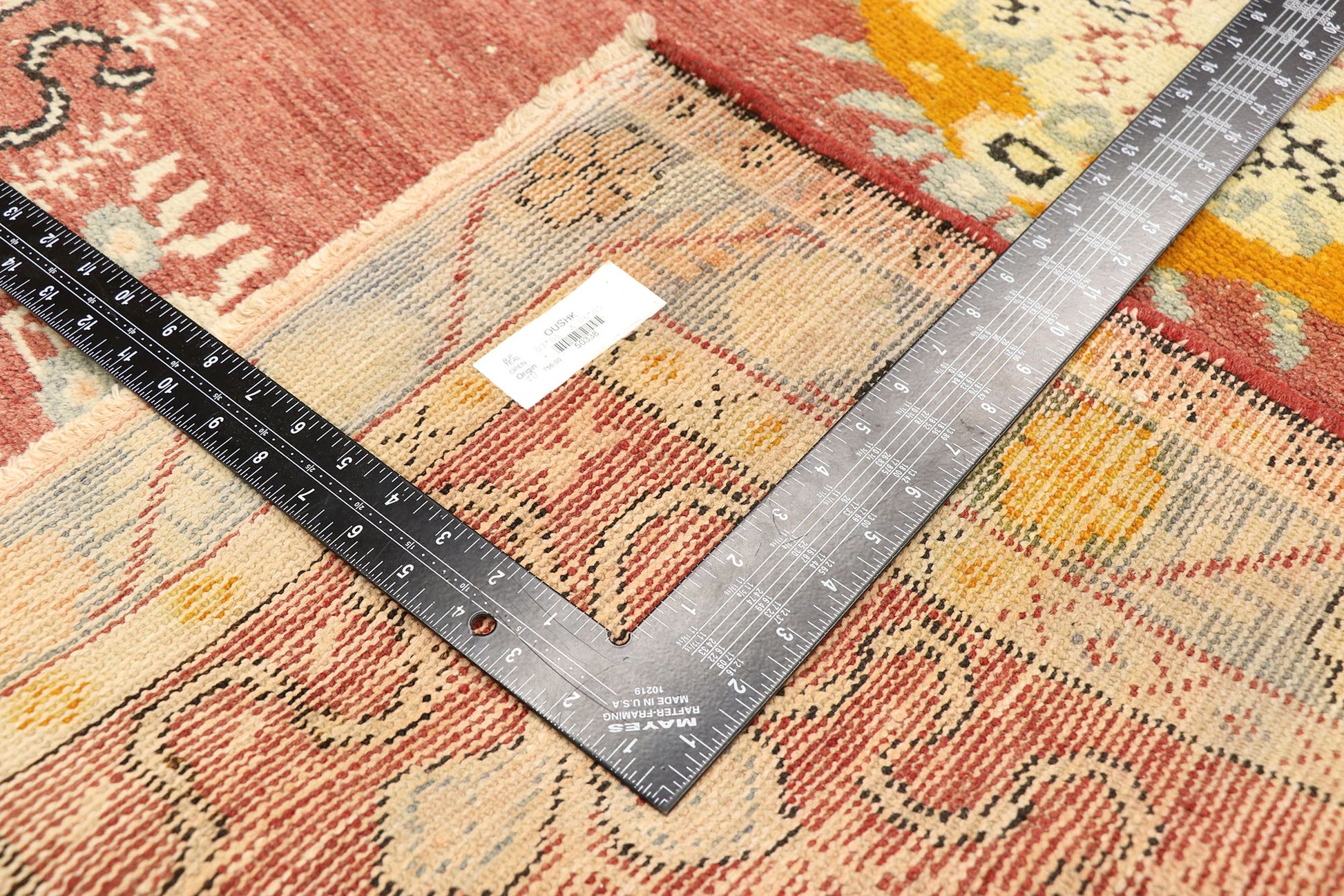 3 x 6 Vintage Turkish Oushak Rug 50338