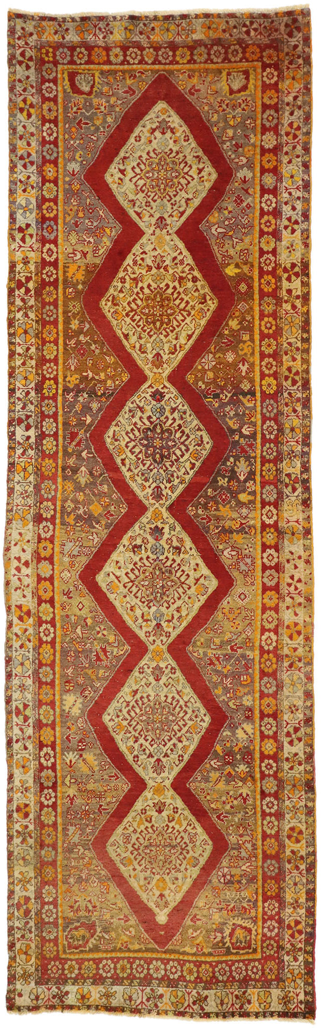 4 x 11 Antique Turkish Sivas Runner 50364