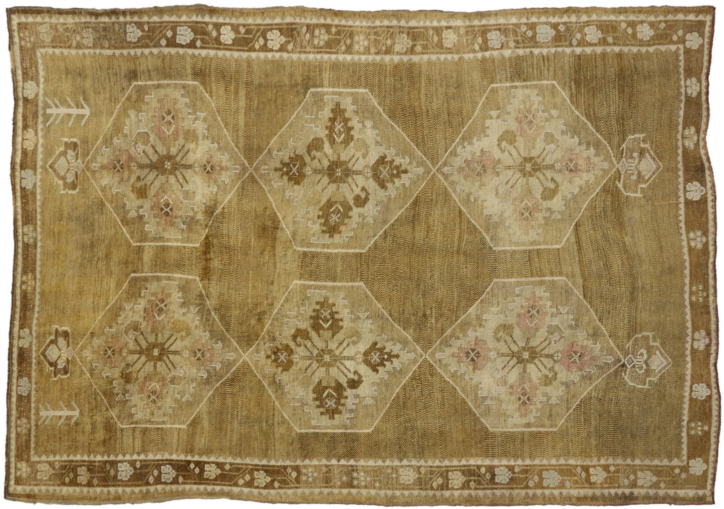 7 x 11 Antique Oushak Rug 50380