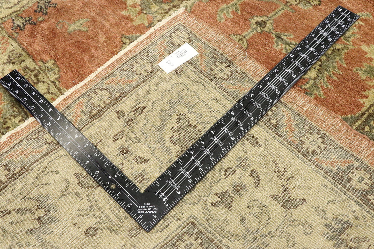 9 x 14 Vintage Turkish Oushak Rug 50499