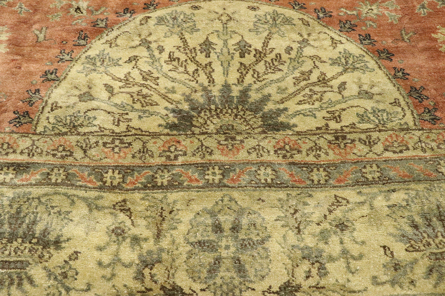 9 x 14 Vintage Turkish Oushak Rug 50499