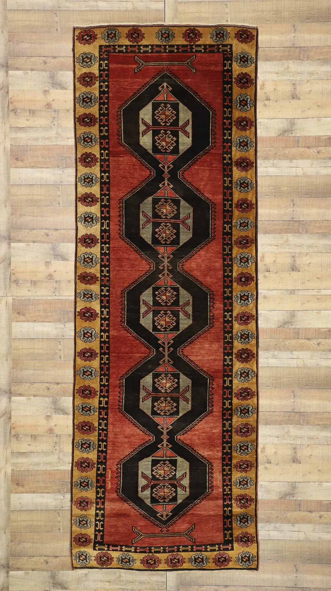 4 x 13 Vintage Oushak Rug 50567