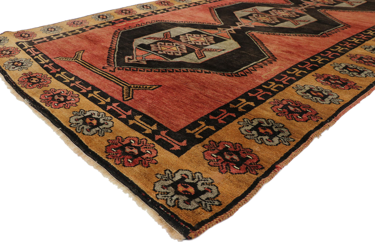 4 x 13 Vintage Oushak Rug 50567