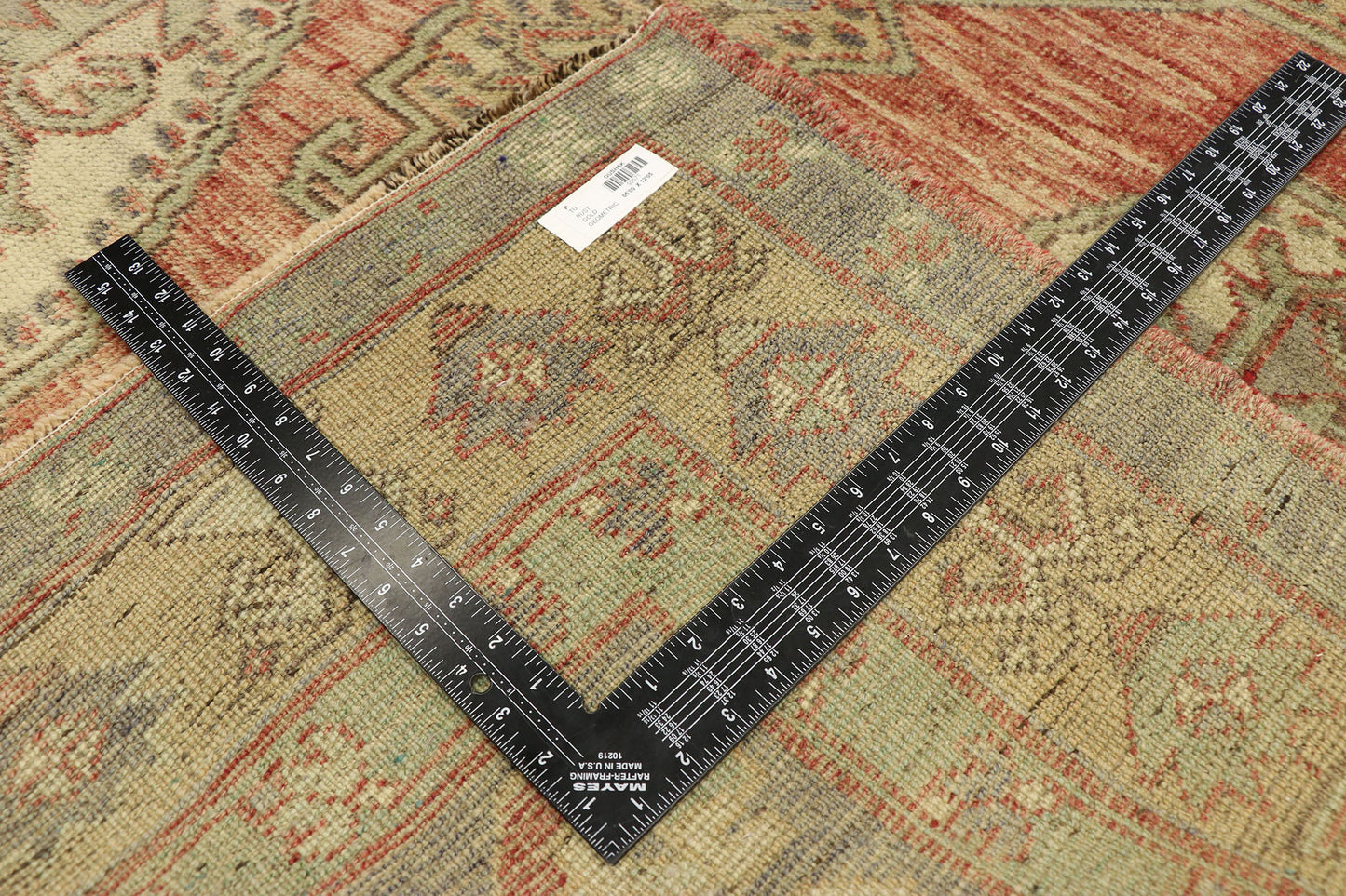 5 x 12 Vintage Turkish Oushak Gallery Rug 50571