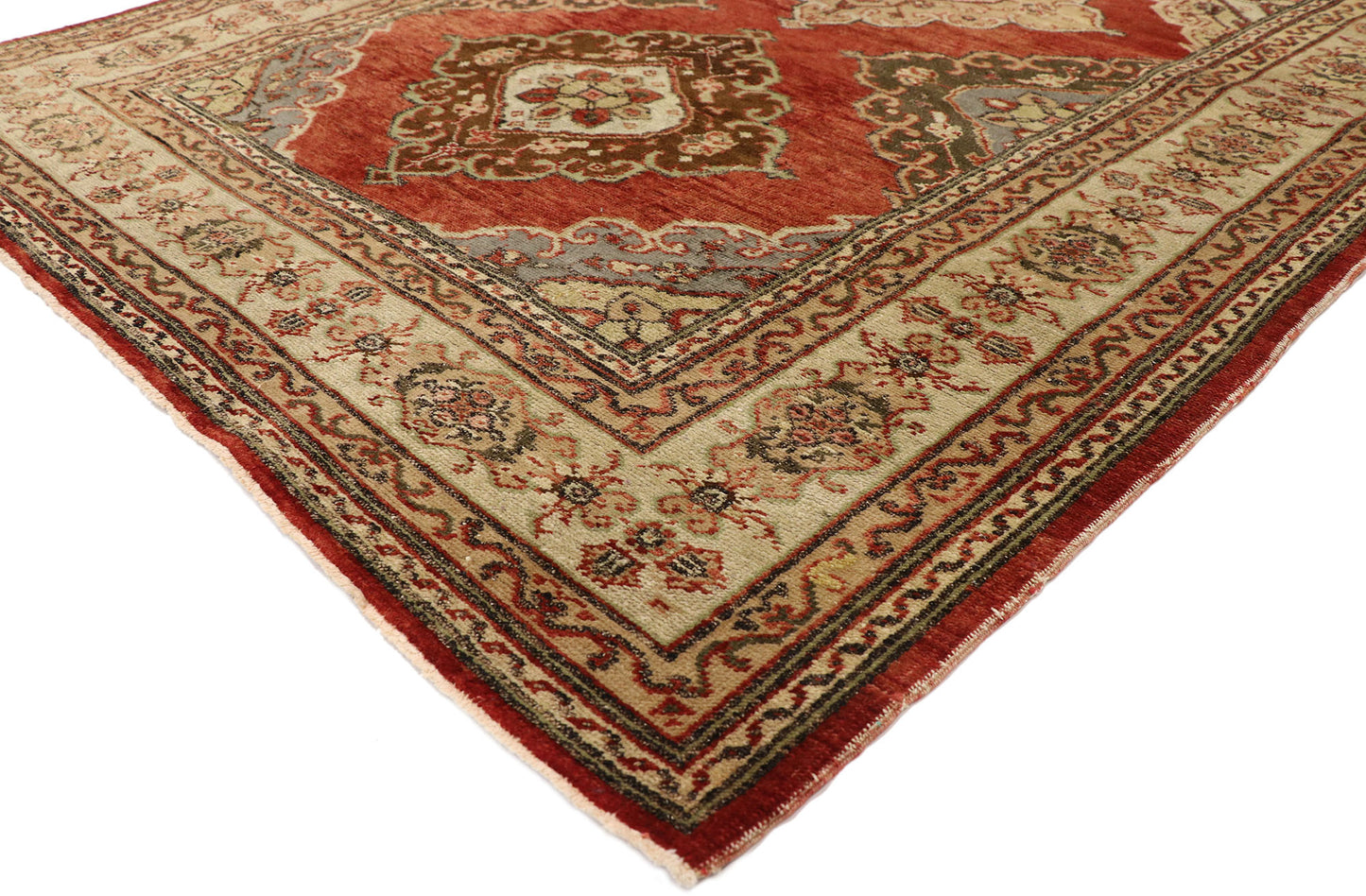 5 x 13 Vintage Turkish Oushak Rug 50588