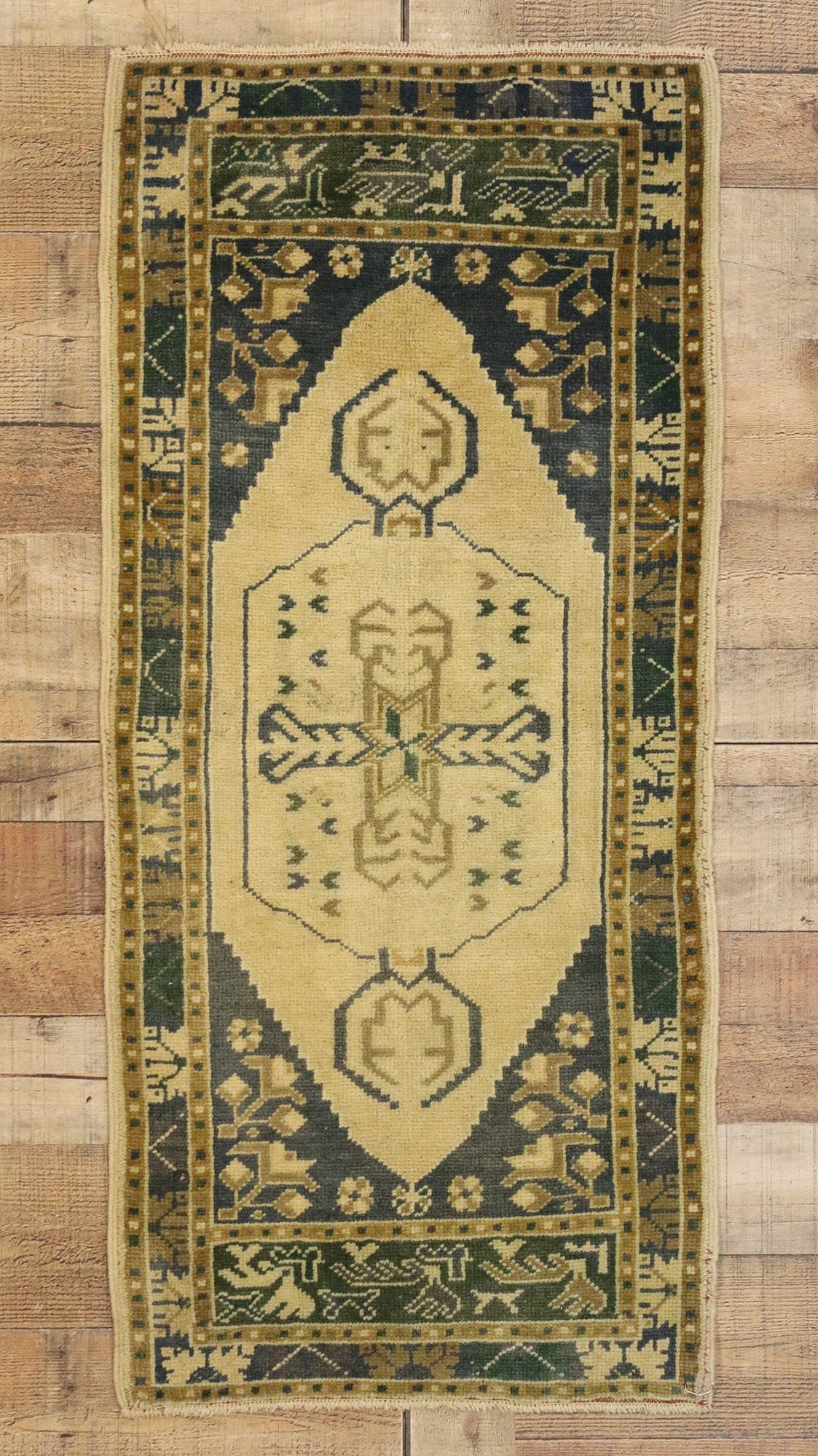 2 x 4 Vintage Turkish Oushak Rug 50610