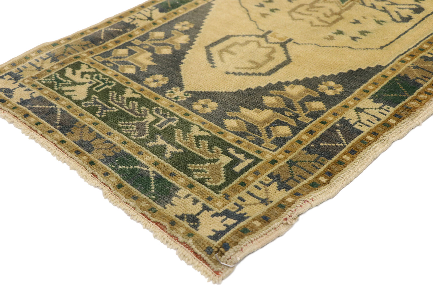 2 x 4 Vintage Turkish Oushak Rug 50610