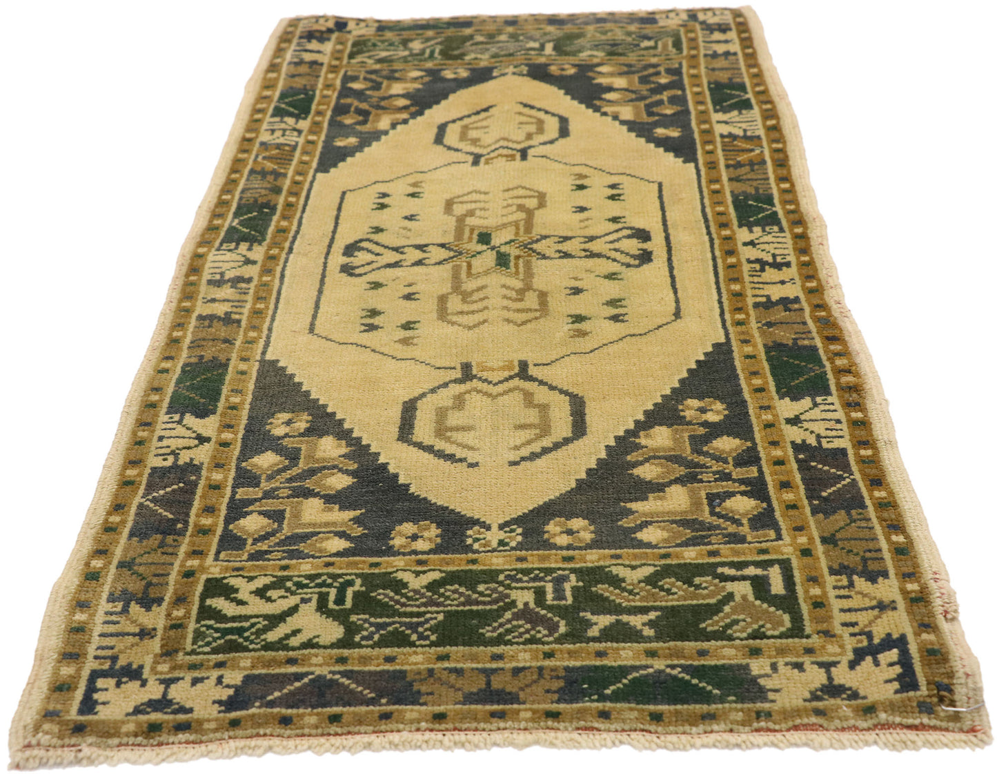 2 x 4 Vintage Turkish Oushak Rug 50610