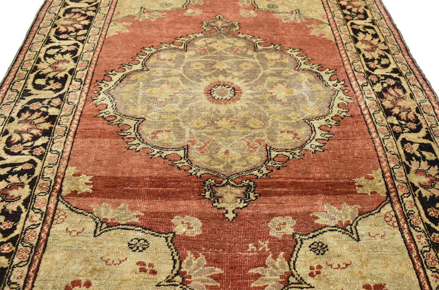 4 x 6 Vintage Turkish Oushak Rug 50632
