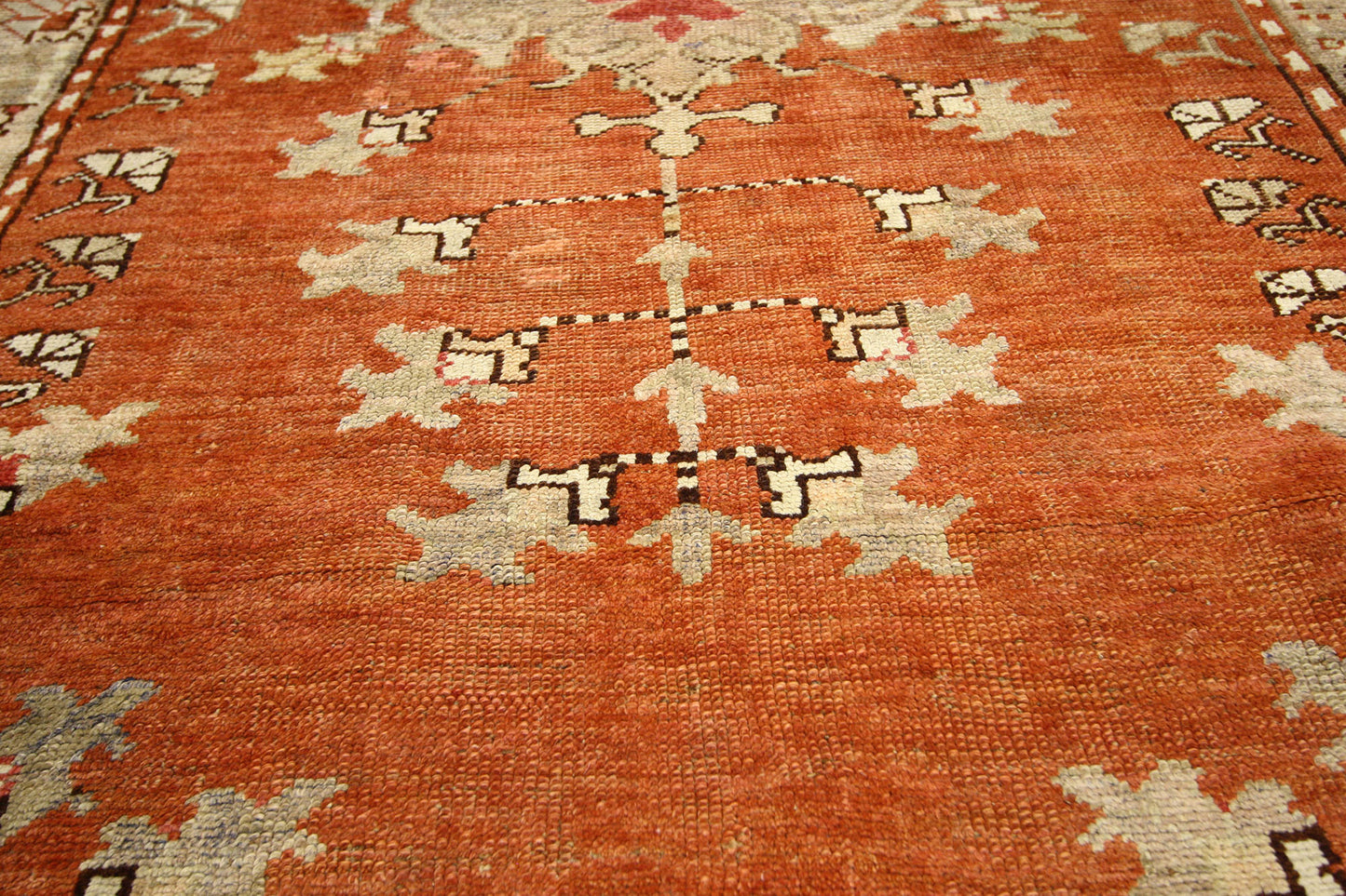 4 x 9 Antique Turkish Oushak Runner 50634