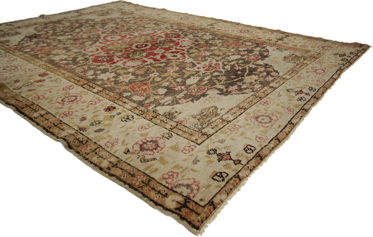 4 x 6 Vintage Turkish Sivas Rug 50639
