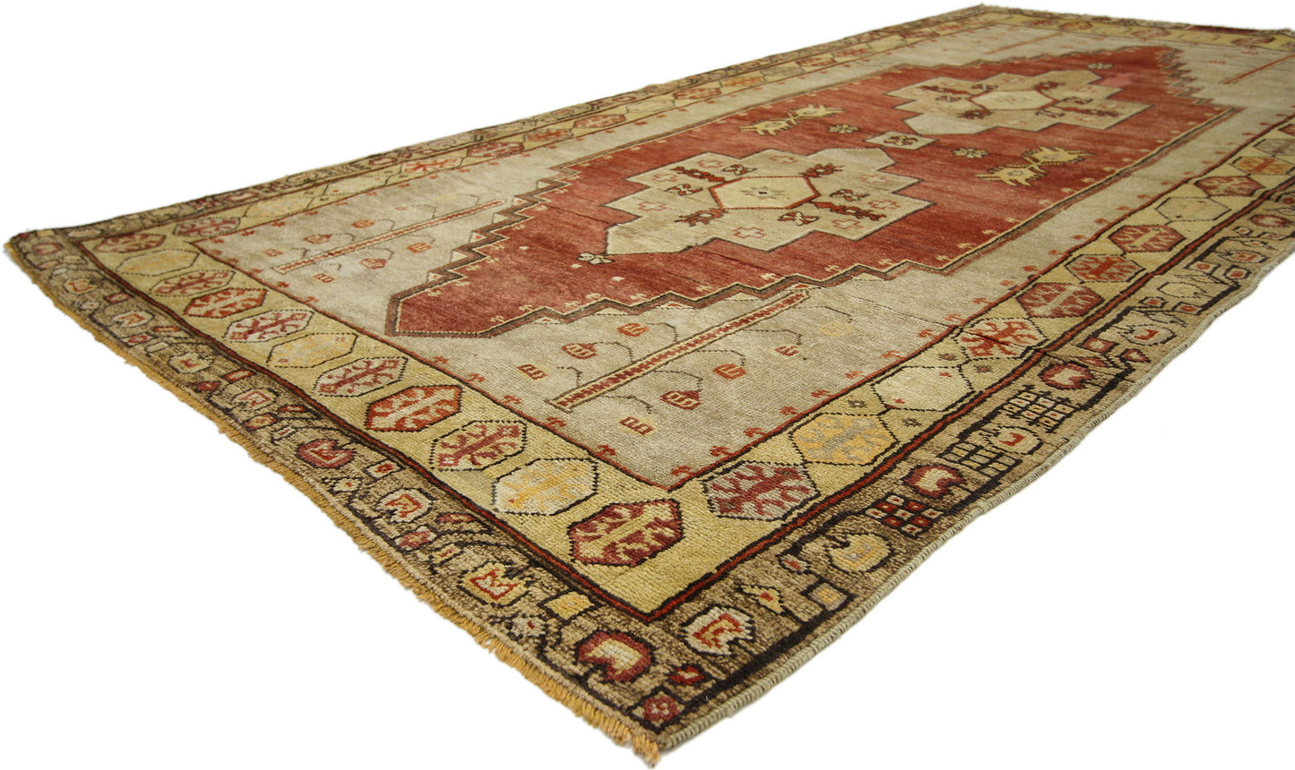 4 x 8 Vintage Turkish Oushak Rug 50643