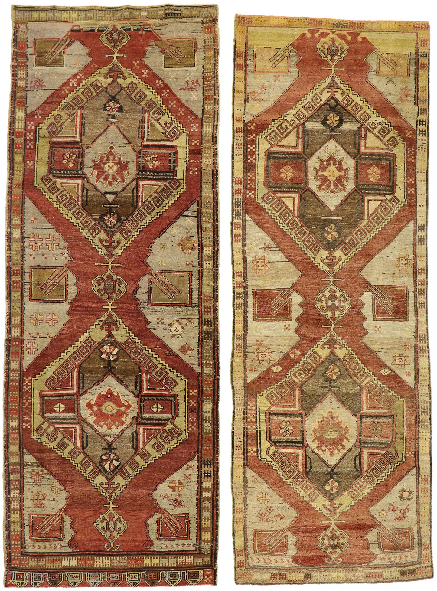 5 x 13 Vintage Turkish Oushak Rug 50644