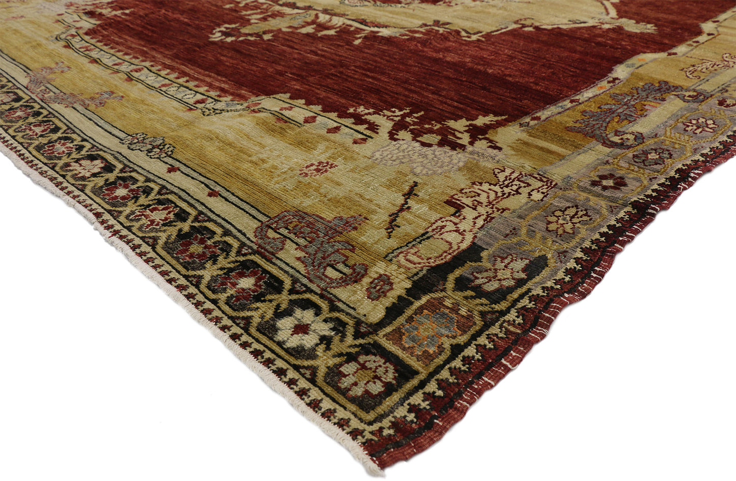 9 x 10 Vintage Turkish Sivas Rug 50650