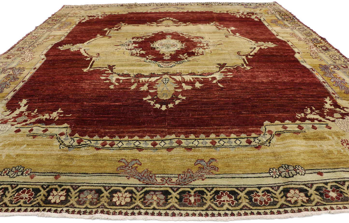 9 x 10 Vintage Turkish Sivas Rug 50650