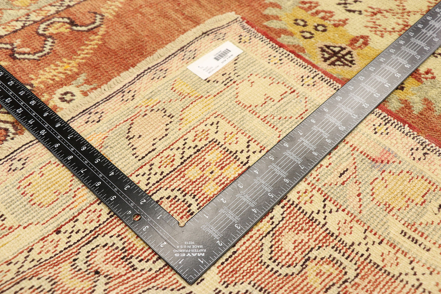3 x 6 Vintage Turkish Oushak Rug 50655