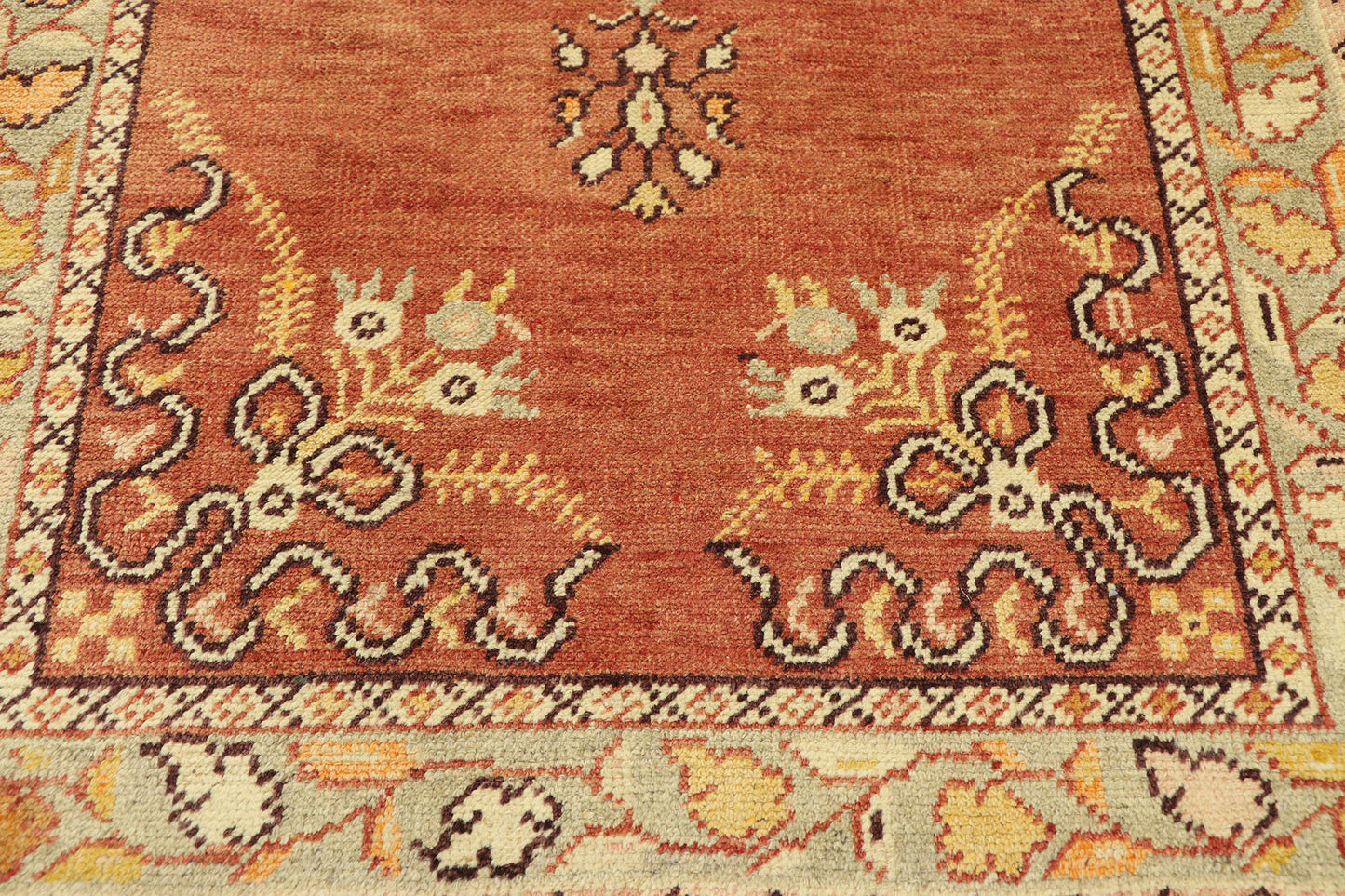 3 x 6 Vintage Turkish Oushak Rug 50655