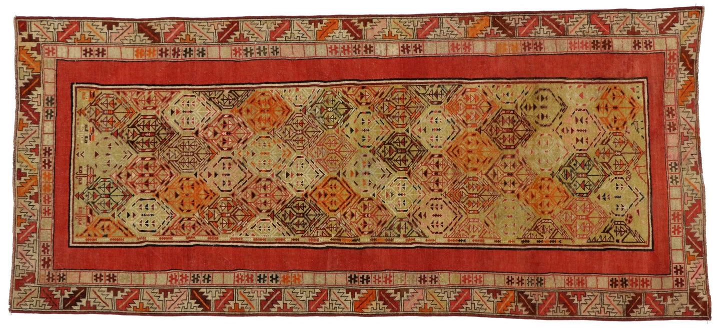 4 x 9 Antique Oushak Rug 50668