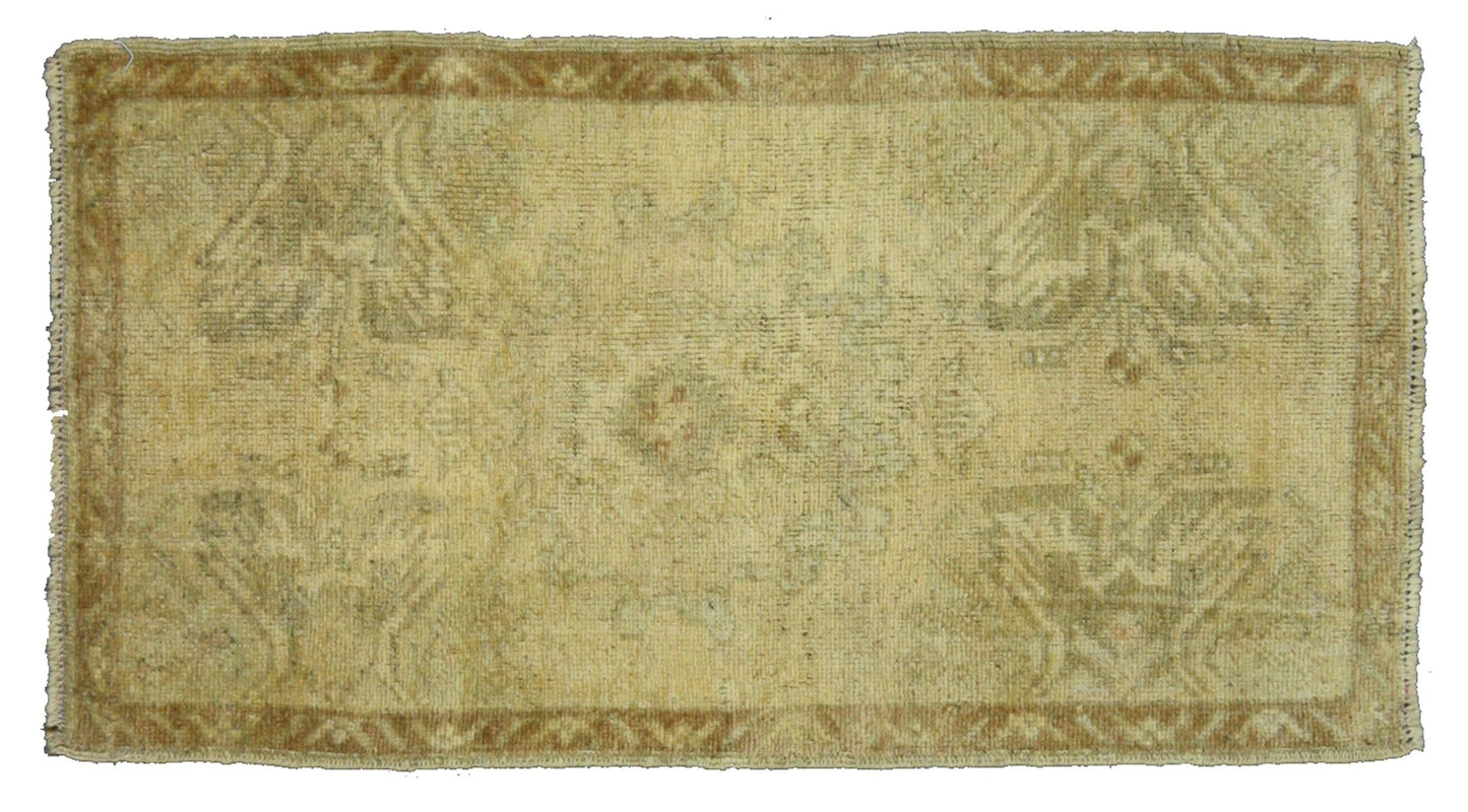 2 x 3 Vintage Turkish Oushak Rug 50675