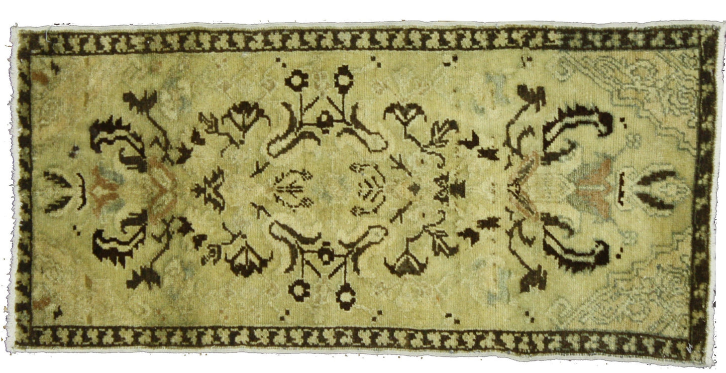 2 x 3 Vintage Turkish Oushak Rug 50677