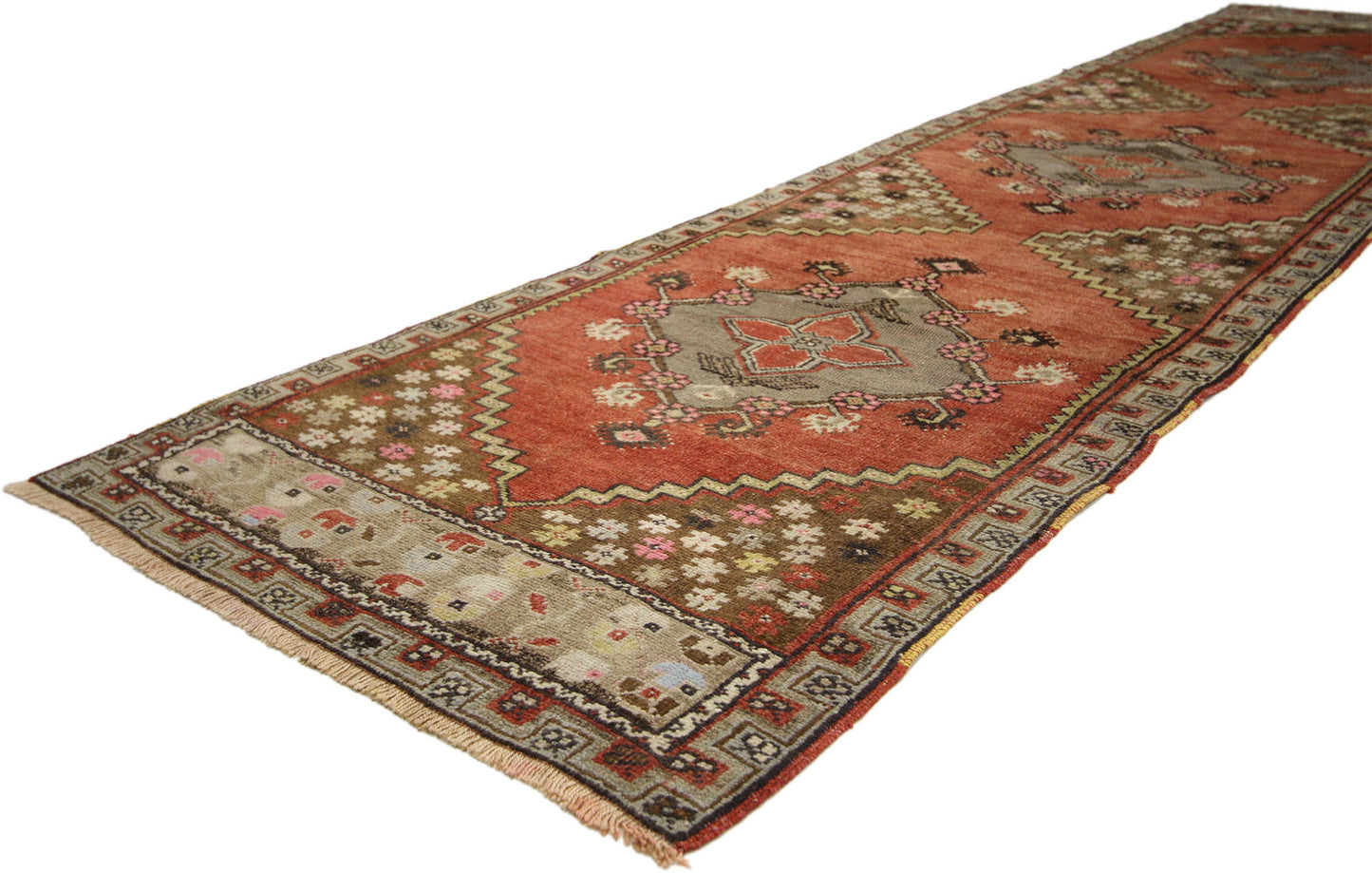 2 x 10 Antique Oushak Rug 50724