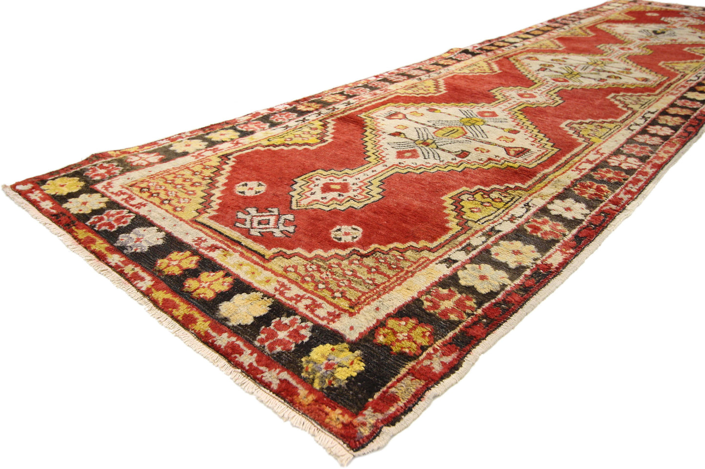 3 x 10 Vintage Red Turkish Oushak Rug 50727