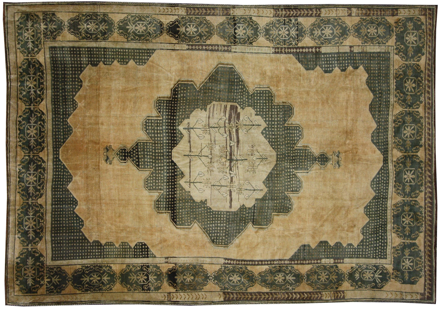 9 x 13 Antique Oushak Rug 50747