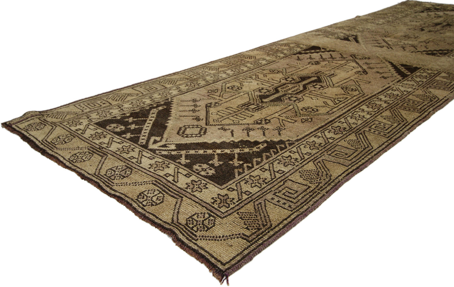 3 x 11 Vintage Turkish Oushak Runner 50749