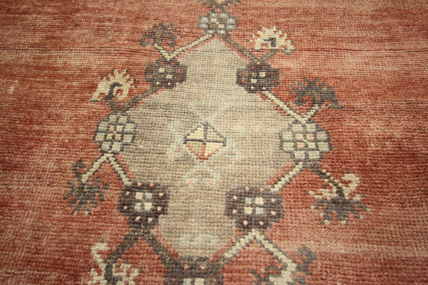 4 x 11 Vintage Turkish Oushak Rug 50768