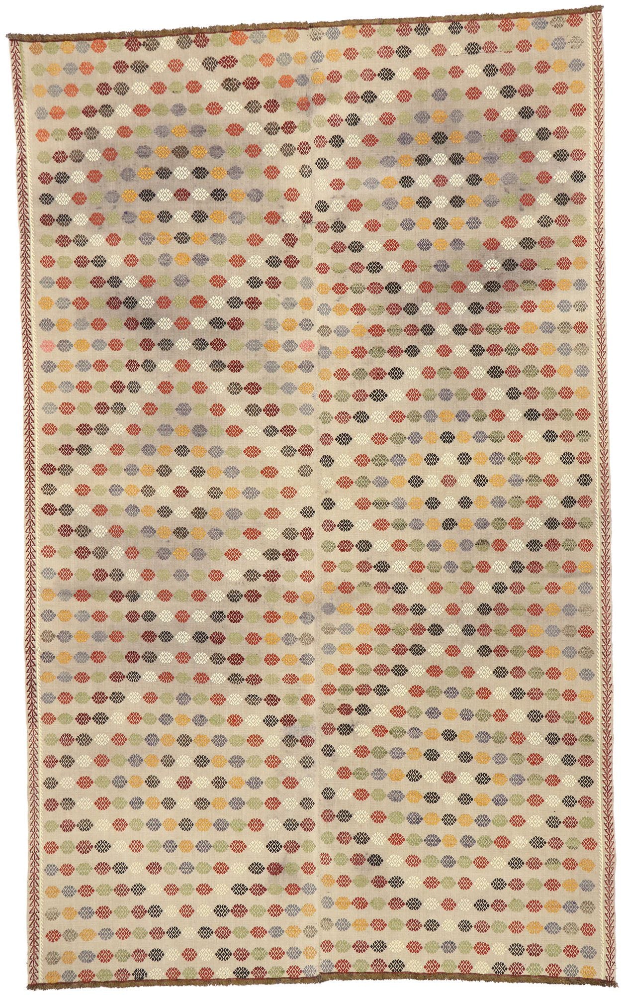 6 x 9 Vintage Turkish Kilim Rug 50770