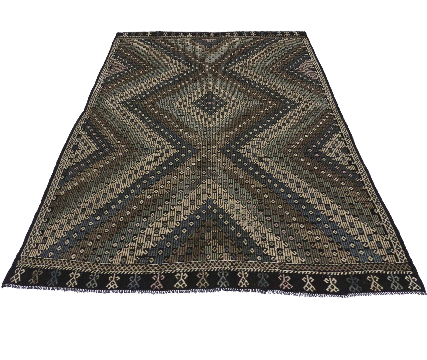 7 x 9 Vintage Kilim Rug 50772