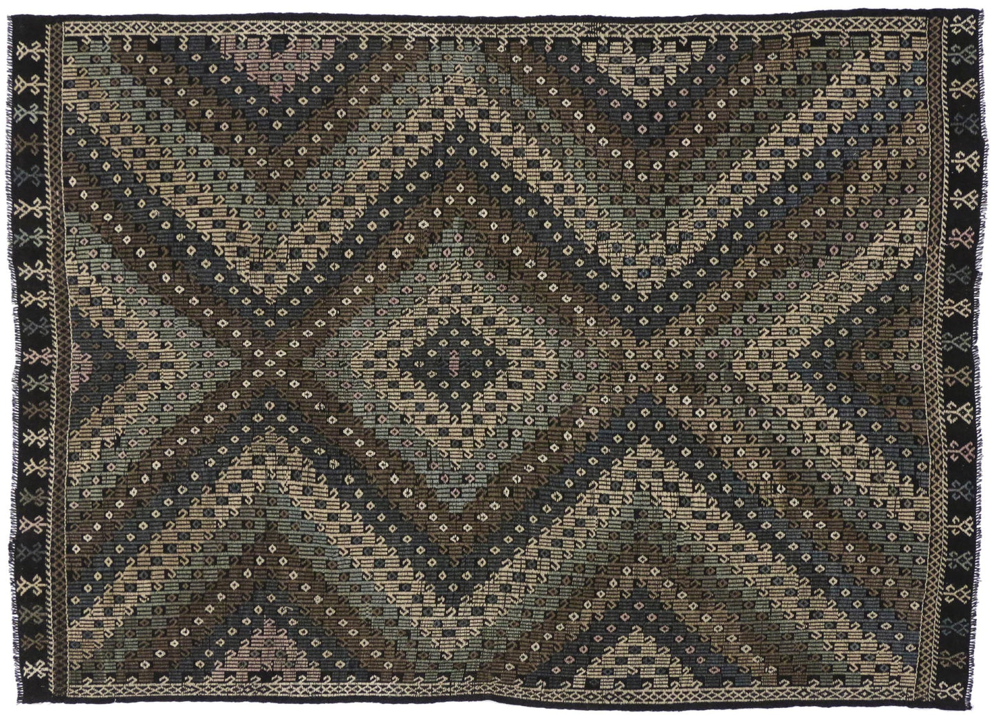 7 x 9 Vintage Kilim Rug 50772