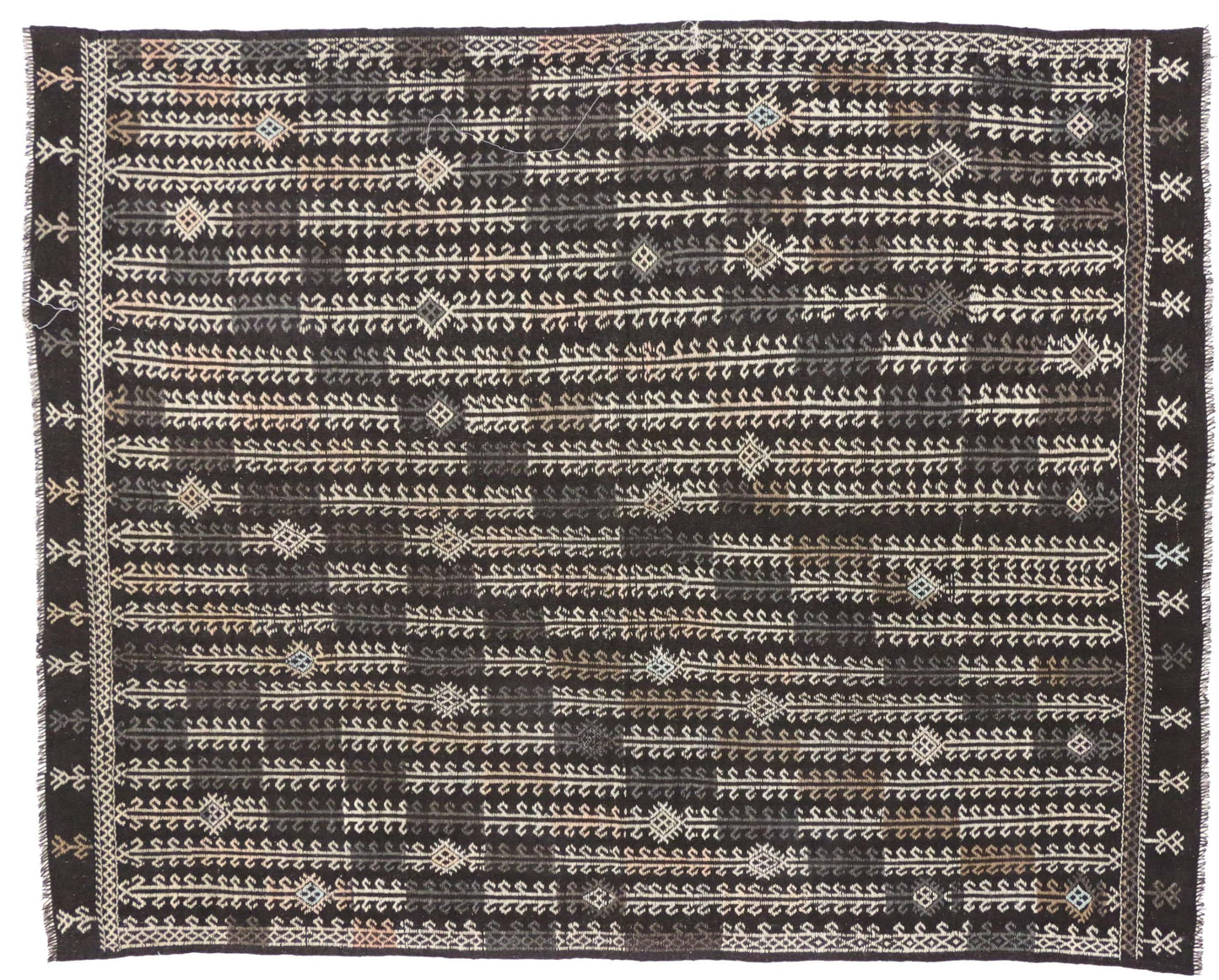7 x 9 Vintage Turkish Kilim 50773