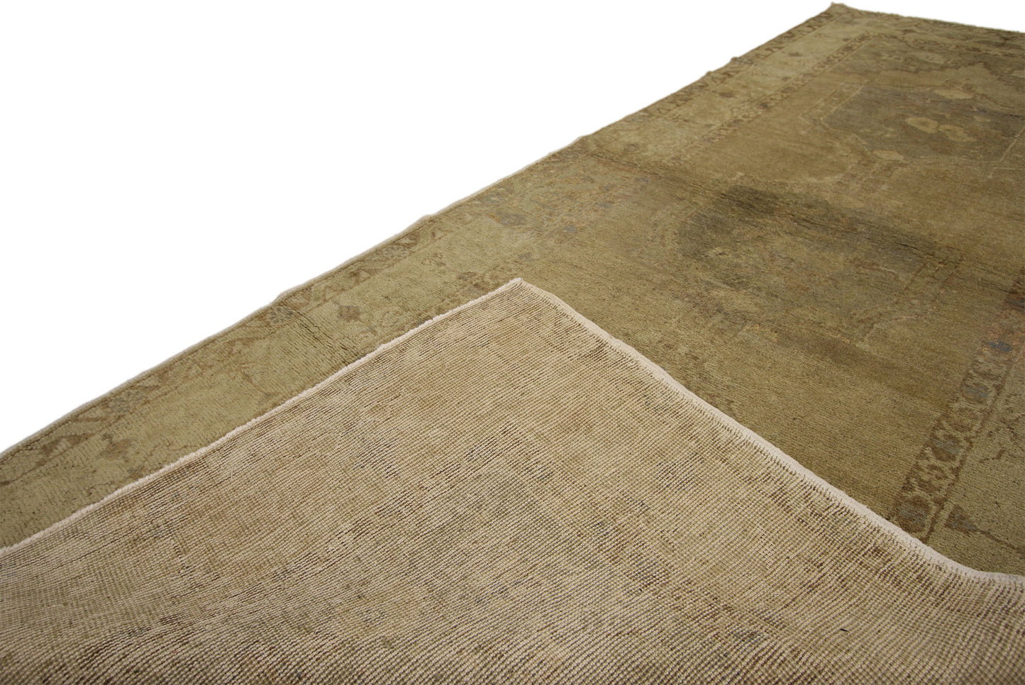 4 x 10 Vintage Turkish Oushak Rug 50837