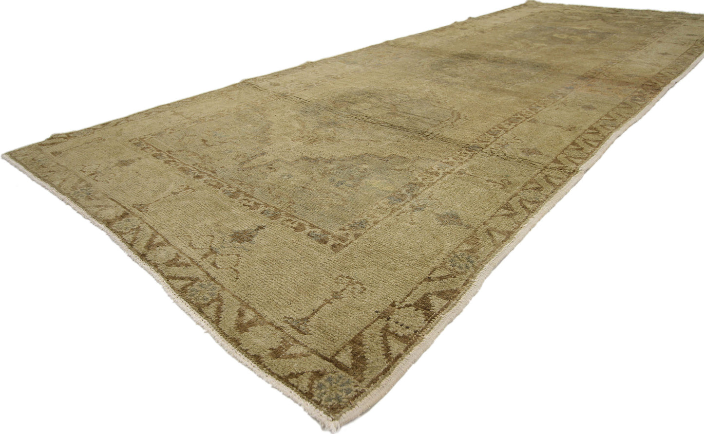4 x 10 Vintage Turkish Oushak Rug 50837