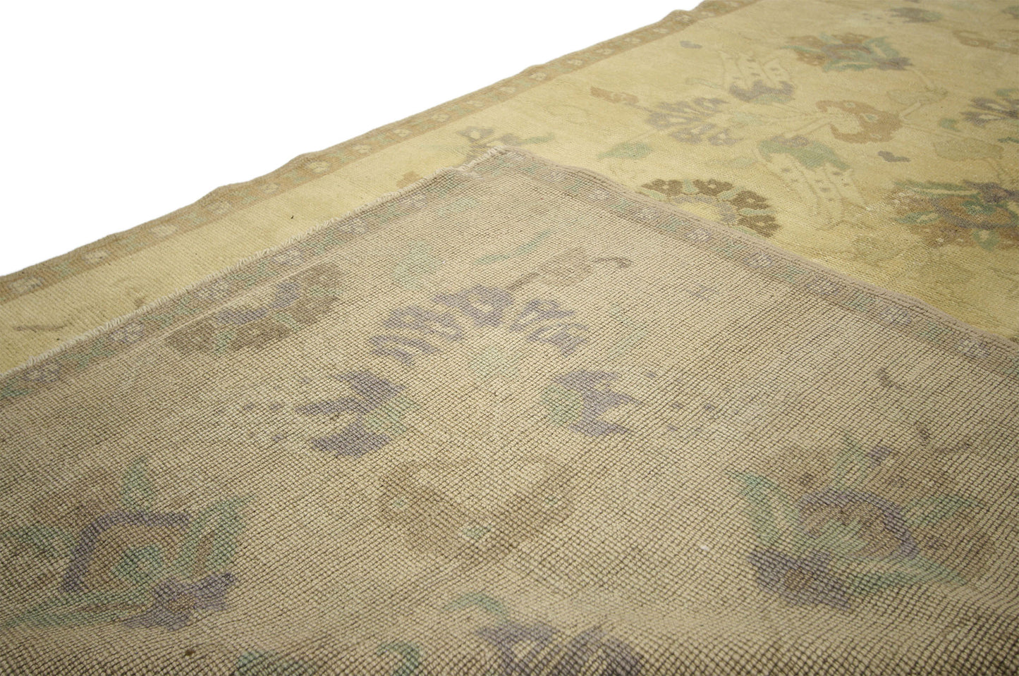 5 x 11 Vintage Turkish Oushak Rug 50843