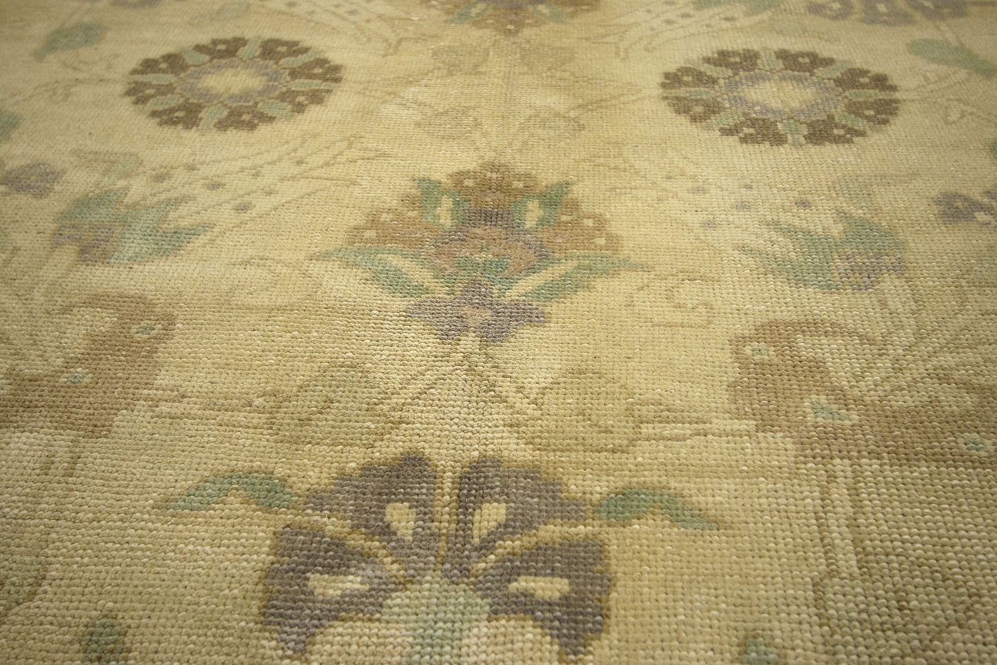 5 x 11 Vintage Turkish Oushak Rug 50843