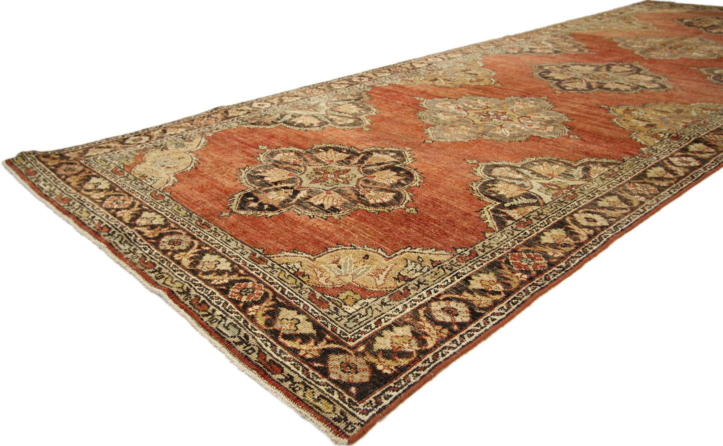 5 x 13 Vintage Turkish Oushak Rug 50844