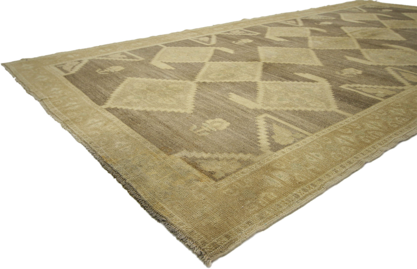 5 x 10 Vintage Turkish Oushak Rug 50845