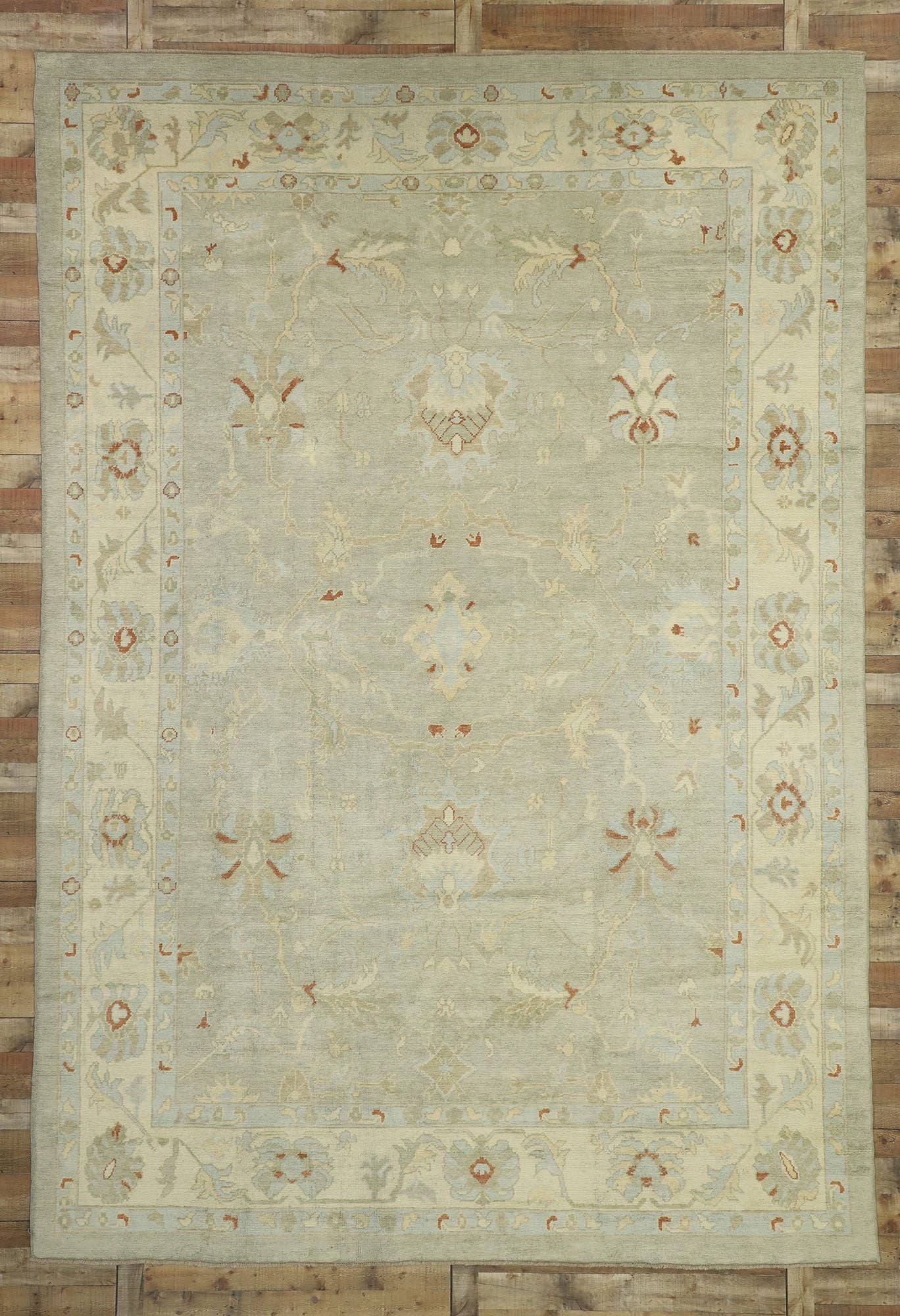 10 x 15 Neutral Turkish Oushak Rug 50864