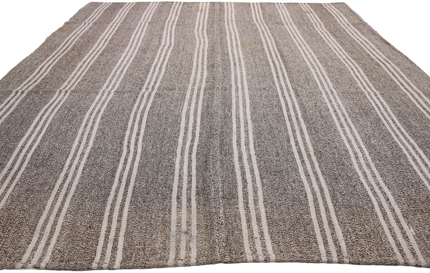 7 x 10 Vintage Gray Turkish Kilim Rug 50885
