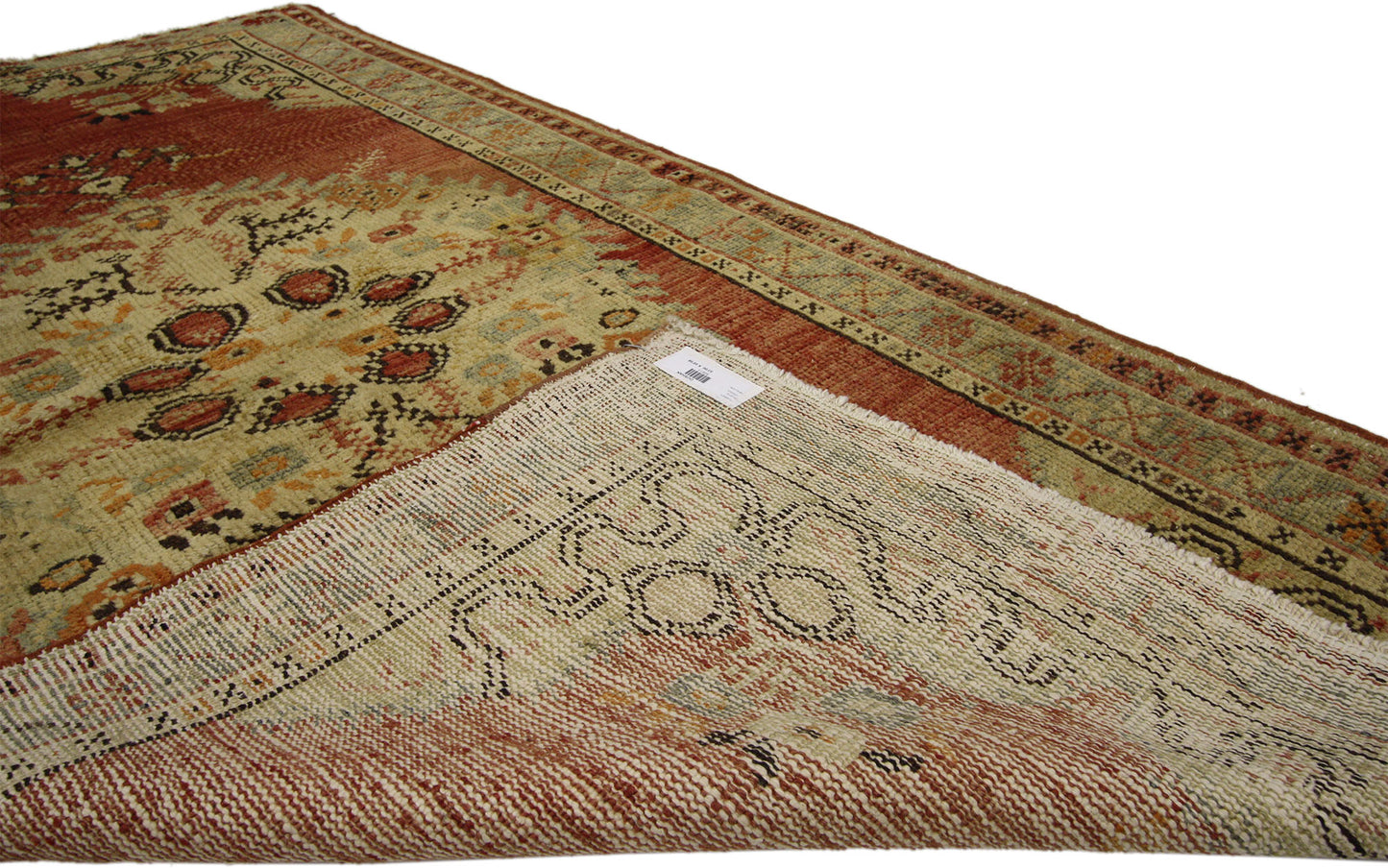 3 x 6 Vintage Turkish Oushak Rug 50911