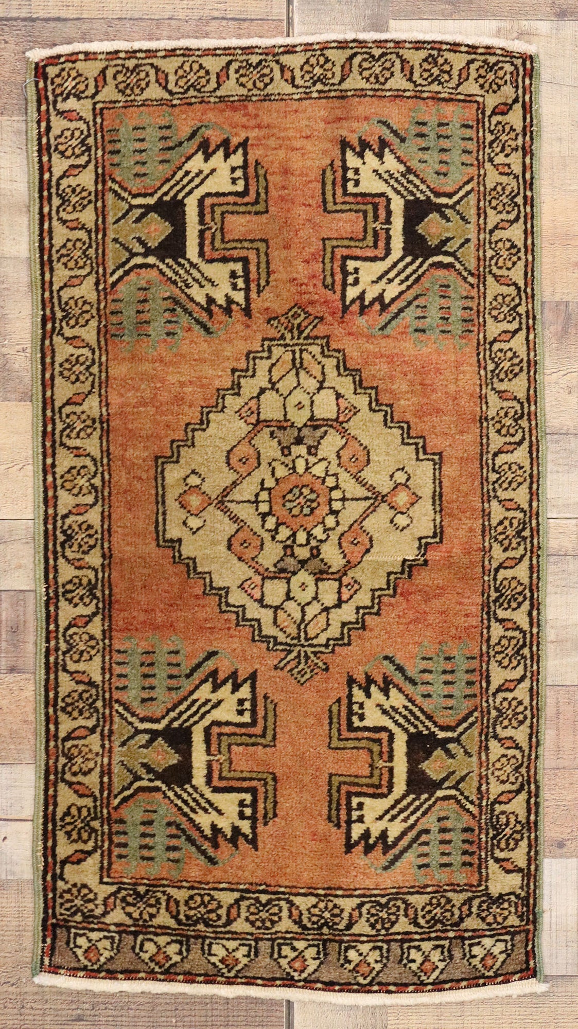 2 x 3 Vintage Turkish Yastik Rug 50940