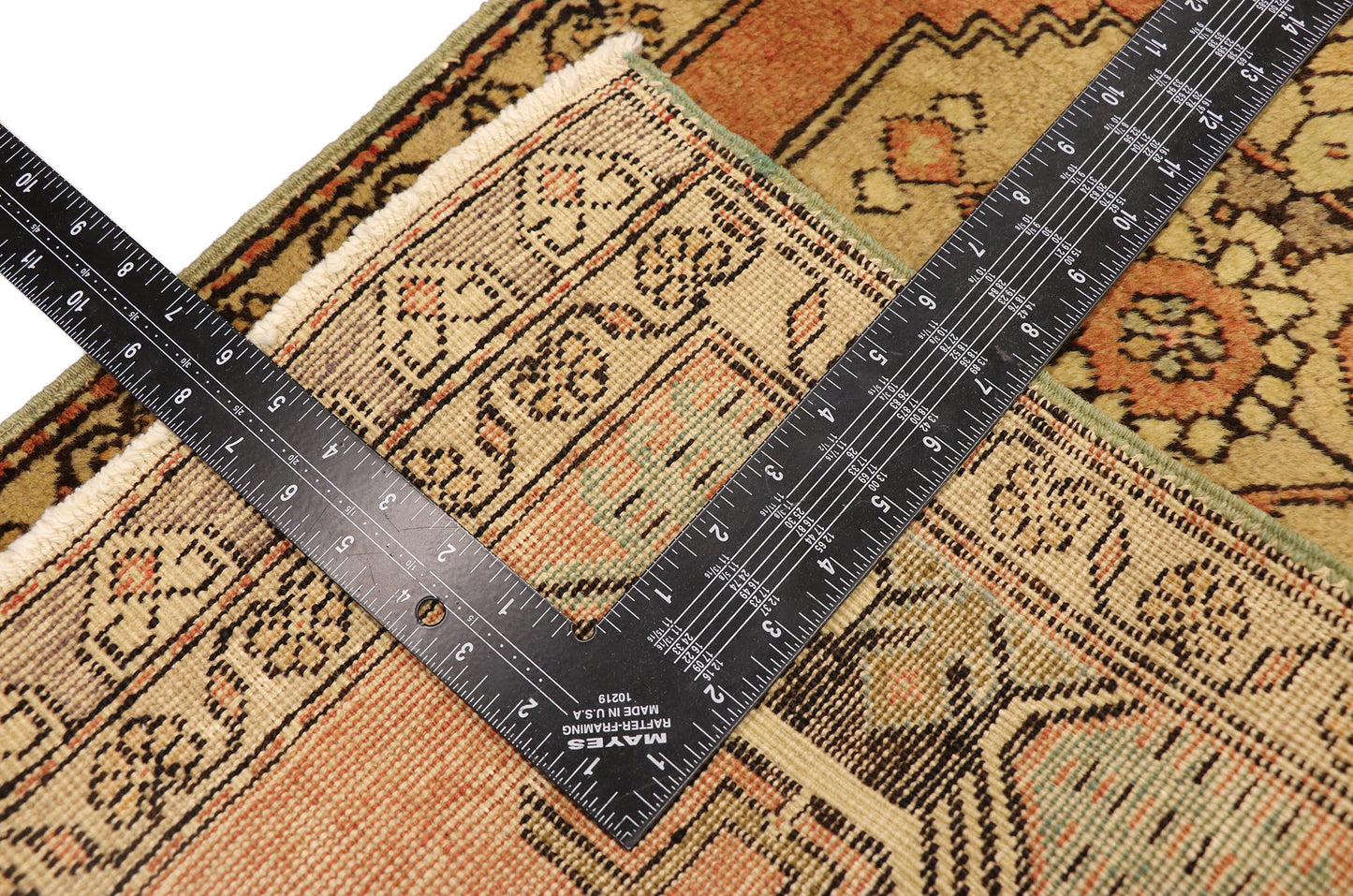 2 x 3 Vintage Turkish Yastik Rug 50940