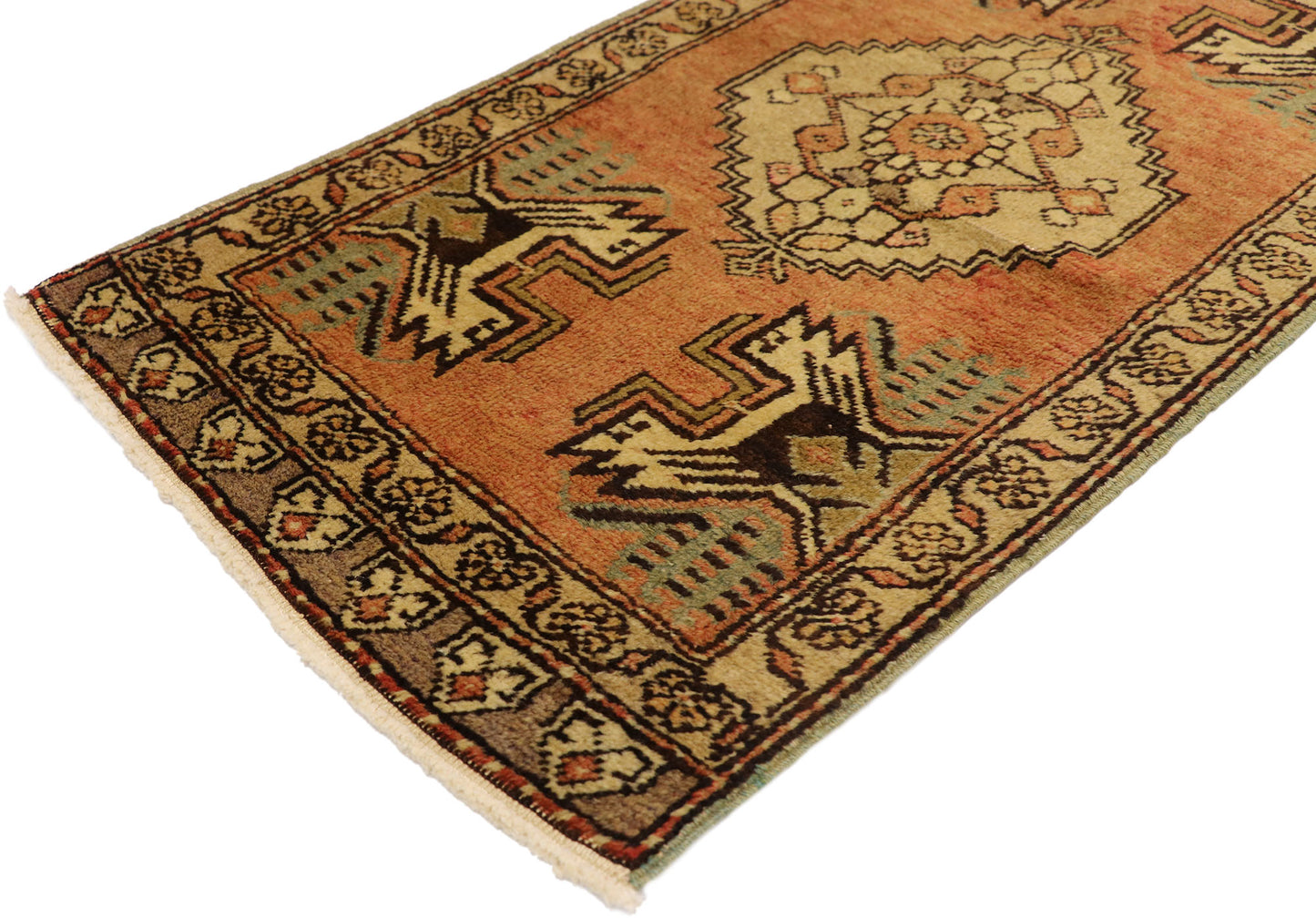 2 x 3 Vintage Turkish Yastik Rug 50940