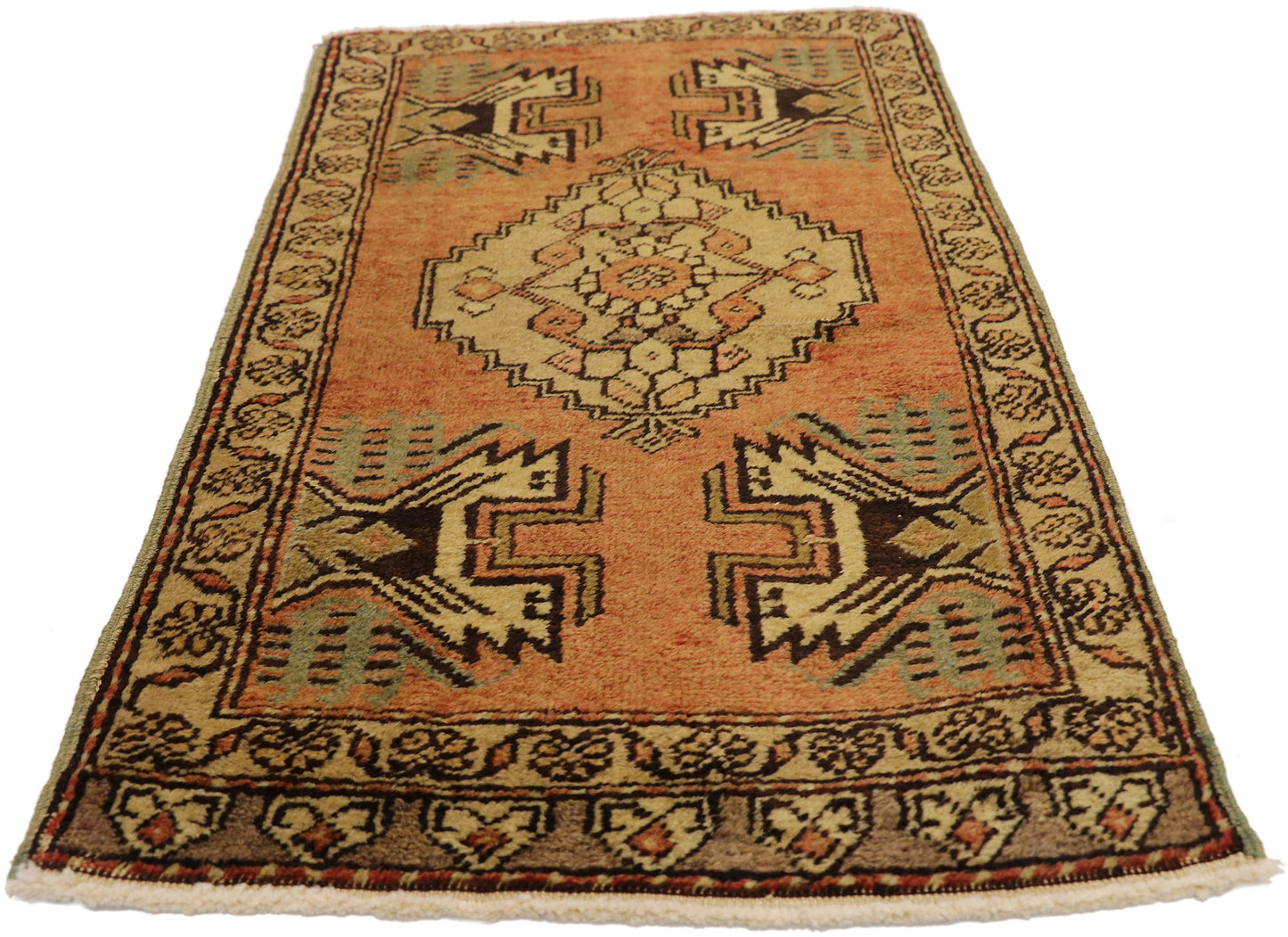 2 x 3 Vintage Turkish Yastik Rug 50940