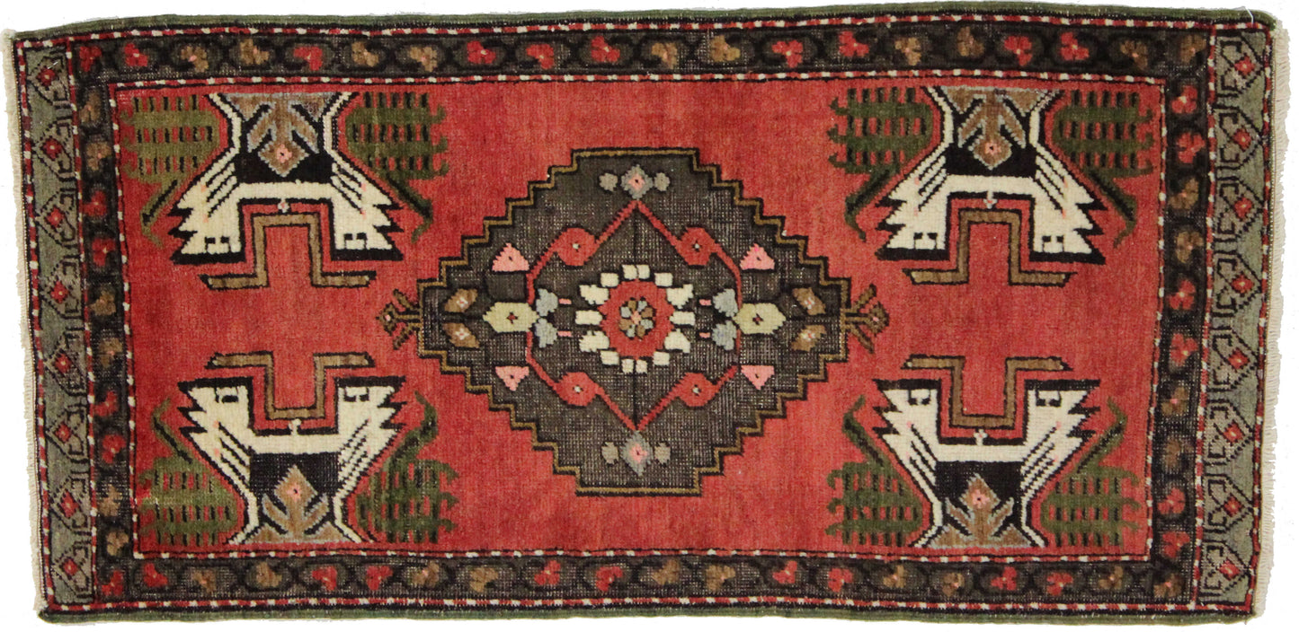 2 x 3 Vintage Oushak Rug 50971